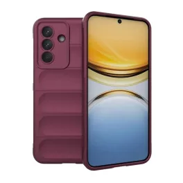   Szilikon telefonvédő (ütésállóság, kameravédő, 3D) BORDÓ