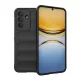 Szilikon telefonvédő (ütésállóság, kameravédő, 3D) FEKETE