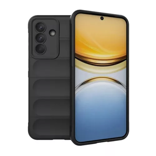 Szilikon telefonvédő (ütésállóság, kameravédő, 3D) FEKETE