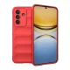 Szilikon telefonvédő (ütésállóság, kameravédő, 3D) PIROS
