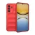 Szilikon telefonvédő (ütésállóság, kameravédő, 3D) PIROS