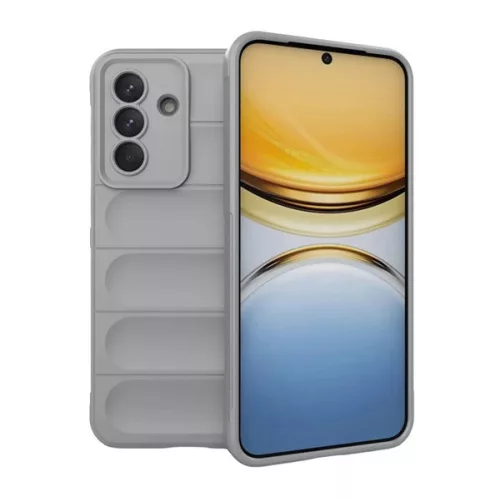 Szilikon telefonvédő (ütésállóság, kameravédő, 3D) VILÁGOSSZÜRKE
