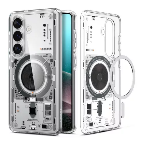 SPIGEN ULTRA HYBRID NEO ONE műanyag telefonvédő (ütésállóság, légpárnás keret, MagSafe) ÁTLÁTSZÓ