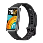 HUAWEI BAND 11 PRO okoskarkötő (alumínium keret, aktivitásmérő, pulzusmérő, hívásjelzés, vízálló, szilikon szíj) FEKETE