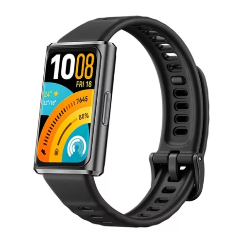HUAWEI BAND 11 PRO okoskarkötő (alumínium keret, aktivitásmérő, pulzusmérő, hívásjelzés, vízálló, szilikon szíj) FEKETE