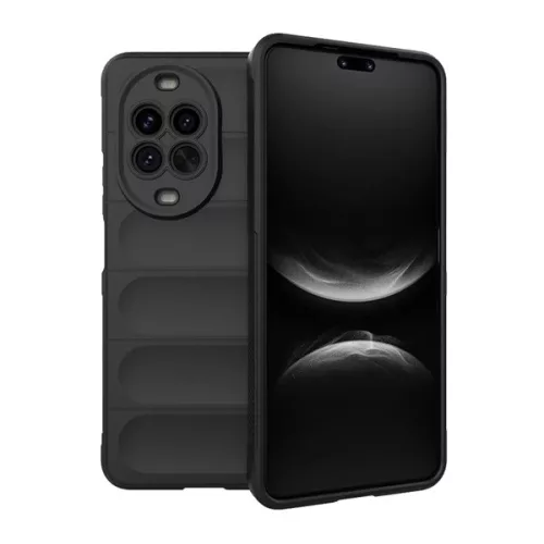 Szilikon telefonvédő (ütésállóság, kameravédő, 3D) FEKETE