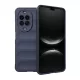 Szilikon telefonvédő (ütésállóság, kameravédő, 3D) SÖTÉTKÉK