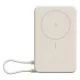 XIAOMI vésztöltő Type-C aljzat (10000mAh, 33W, gyorstöltő, wireless, mágneses, kitámasztó, LED jelzés) BÉZS