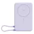 XIAOMI vésztöltő Type-C aljzat (10000mAh, 33W, gyorstöltő, wireless, mágneses, kitámasztó, LED jelzés) LILA