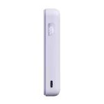 XIAOMI vésztöltő Type-C aljzat (10000mAh, 33W, gyorstöltő, wireless, mágneses, kitámasztó, LED jelzés) LILA
