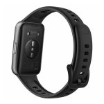 HUAWEI BAND 11 okoskarkötő (alumínium keret, aktivitásmérő, pulzusmérő, hívásjelzés, vízálló, szilikon szíj) FEKETE