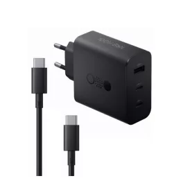   CMF BY NOTHING hálózati töltő USB+2 Type-C aljzat (100W, GaN, PD gyorstöltő + Type-C kábel) SÖTÉTSZÜRKE