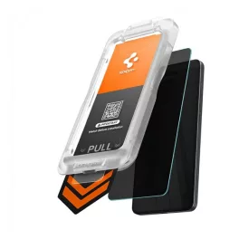   SPIGEN GLASS TR EZ FIT PRO HD képernyővédő üveg 2db (2.5D, tokbarát, betekintés ellen, 0.2mm, 9H + segédkeret) ÁTLÁTSZÓ