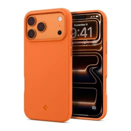   SPIGEN SILICONE FIT MAG szilikon telefonvédő (ütésállóság, MagSafe) NARANCSSÁRGA