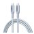 UGREEN L534 adatkábel (Type-C - Type-C, 240W, PD gyorstöltő, cipőfűző, 100cm) EZÜST