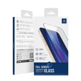   DUX DUCIS képernyővédő üveg (2.5D, full glue, tokbarát, 0.3mm, 9H) FEKETE
