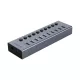 ORICO BT2U3-10AB Type-C HUB 10in1 (elosztó, 10 USB aljzat, 4A, 100cm) VILÁGOSSZÜRKE