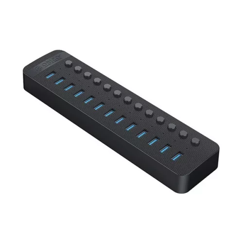 ORICO CT2U3-13AB Type-C HUB 13in1 (elosztó, 13 USB aljzat, 4A, 100cm) FEKETE