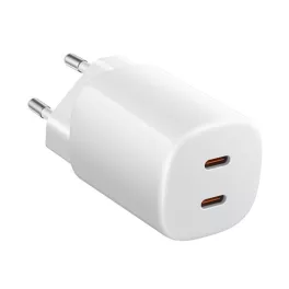   XIAOMI hálózati töltő 2 Type-C aljzat (45W, GaN, PD gyorstöltő 3.0) FEHÉR