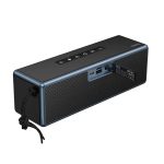 HOCO HC40 bluetooth hordozható hangszóró (v5.4, 2x10W, TF/microSD kártyaolvasó, FM rádió, AUX, LED fény) FEKETE