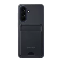SAMSUNG szilikon telefonvédő (kártyazseb) FEKETE