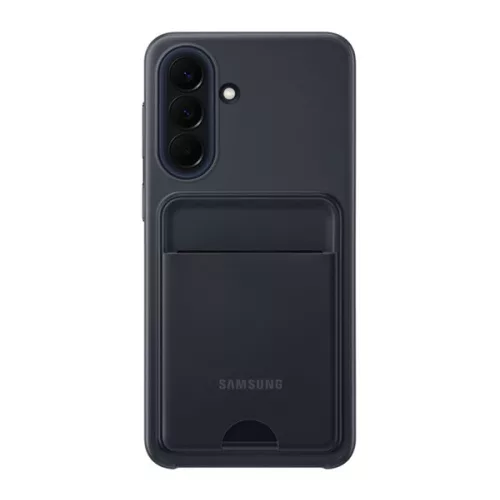 SAMSUNG szilikon telefonvédő (kártyazseb) FEKETE