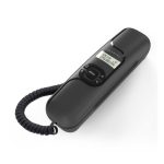 ALCATEL T16 telefon készülék (vezetékes, falra szerelhető, LCD kijelző) FEKETE