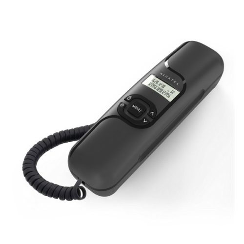 ALCATEL T16 telefon készülék (vezetékes, falra szerelhető, LCD kijelző) FEKETE