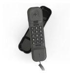 ALCATEL T16 telefon készülék (vezetékes, falra szerelhető, LCD kijelző) FEKETE