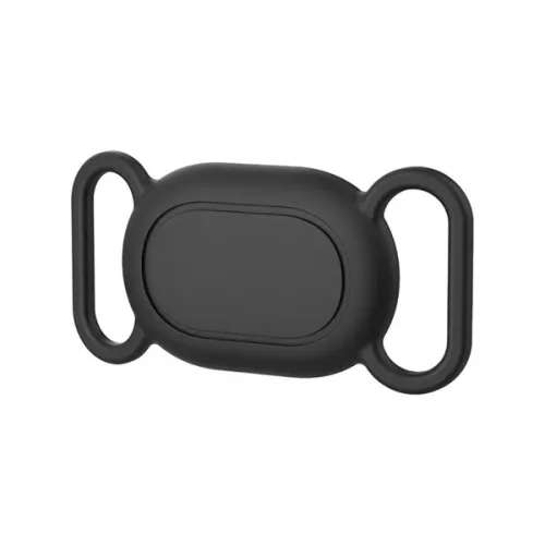 Szilikon tok (nyakörvre fűzhető, matt, vízálló) FEKETE Xiaomi Tag