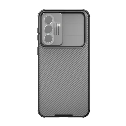 NILLKIN CAMSHIELD PRO szilikon telefonvédő (ütésállóság, kameravédő, csíkos) ÁTLÁTSZÓ/FEKETE