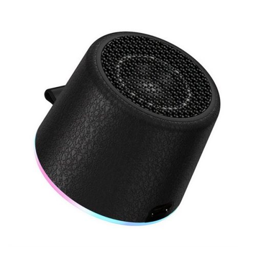 HOCO HC49 bluetooth hordozható hangszóró (v6.0, 8W, LED fény, mágneses) FEKETE
