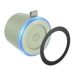 HOCO HC49 bluetooth hordozható hangszóró (v6.0, 8W, LED fény, mágneses) VILÁGOSZÖLD