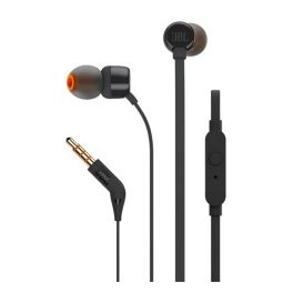   JBL TUNE 210 fülhallgató SZTEREO (3.5mm jack, felvevő gomb, lapos kábel) FEKETE