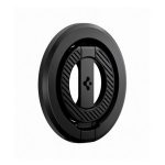 SPIGEN tartógyűrű (mágneses, telefon tartó, kitámasztó, MagSafe, karbon minta) FEKETE