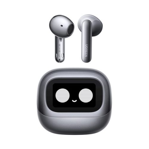 UGREEN WS216 bluetooth fülhallgató SZTEREO (v6.0, TWS, zajszűrő, mikrofon, LCD kijelző, IPX5 + töltőtok) FEKETE