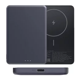   XIAOMI ULTRATHIN vésztöltő Type-C aljzat (5000mAh, 15W, gyorstöltő, wireless) FEKETE