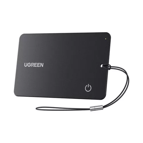 UGREEN CM910 bluetooth nyomkövető (kártya, kulcstartóra, valós idejű nyomkövetés, Android/iOS kompatibilis) FEKETE