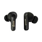 GUESS SCRIPT METAL LOGO bluetooth fülhallgató SZTEREO (v5.4, TWS, mikrofon, fordító funkicó + töltőtok) FEKETE