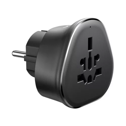 UGREEN S500 utazó töltő (10A, EU2 pin - EU, UK, US földelt) FEKETE
