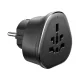 UGREEN S500 utazó töltő (10A, EU2 pin - EU, UK, US földelt) FEKETE