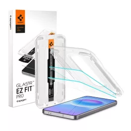  SPIGEN GLASS TR EZ FIT PRO képernyővédő üveg 2db (2.5D, tükröződésmentes, 0.2mm, 9H + segédkeret) ÁTLÁTSZÓ