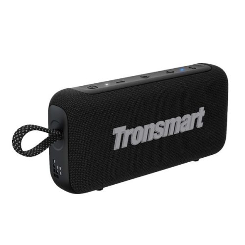 TRONSMART TRIP 2 bluetooth hordozható hangszóró (v5.3, 20W, Type-C csatlakozó, IPX7 vízálló) FEKETE