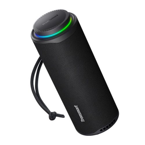 TRONSMART T8 bluetooth hordozható hangszóró (v5.0, 30W, LED fény, IPX5 vízálló) FEKETE