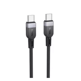   HOCO X109 adatkábel (Type-C - Type-C, 60W, gyorstöltő, 200cm) FEKETE