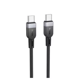   HOCO X109 adatkábel (Type-C - Type-C, 60W, gyorstöltő, 300cm) FEKETE