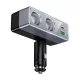 HOCO Z65B szivargyújtó adapter (elosztó, 2 szivargyújtó+USB+Type-C aljzat, 240W, PD gyorstöltés 3.0) FEKETE