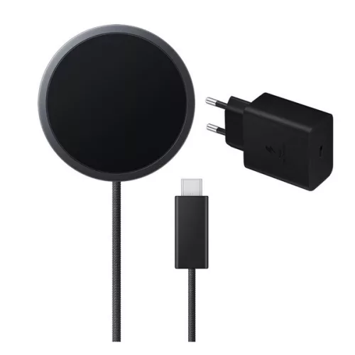 SAMSUNG asztali töltő (25W, gyorstöltő, wireless, QI 2.2 + hálózati töltő) FEKETE