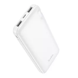   HOCO J128 vésztöltő 2 USB+Type-C aljzat (10000mAh, 2A, LED jelzés) FEHÉR