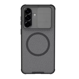   NILLKIN CAMSHIELD PRO MAGNETIC műanyag telefonvédő (ütésállóság, kameravédő, mágneses, csíkos) ÁTLÁTSZÓ/FEKETE